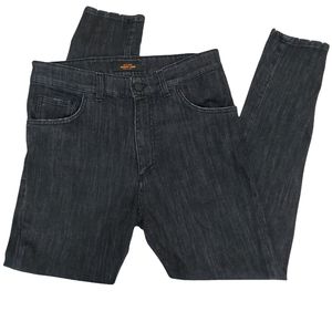 Jared Lang Atelier Distressed JN-828 Skinny Jeans Black 32 Men's Luxury Denim